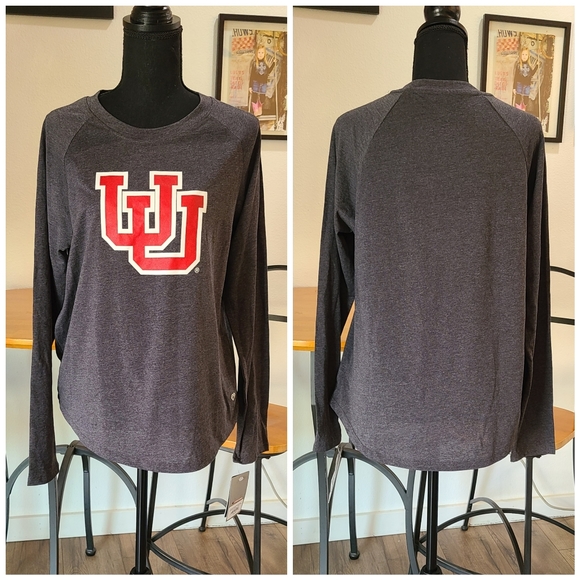 NWT'S - COLOSSEUM - UNIVERSITY OF UTAH - Long Sleeve Tee Shirt l - Womens size M - Picture 1 of 2